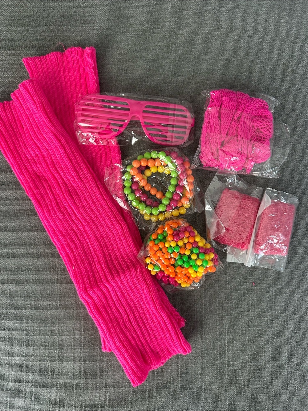 Pink 80’s Accessory Set